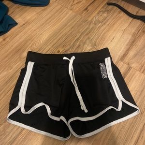 Justice white lined shorts